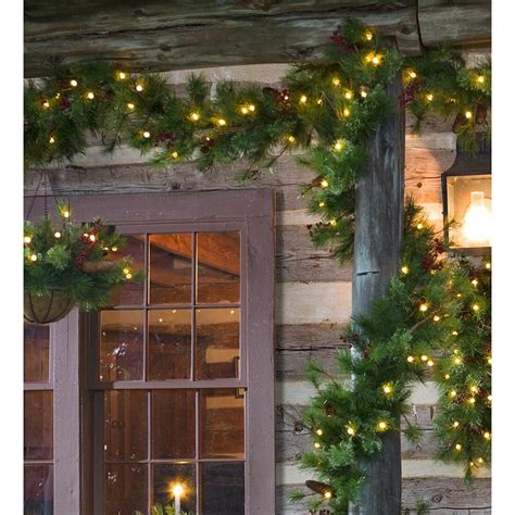 battery operated outdoor christmas garland